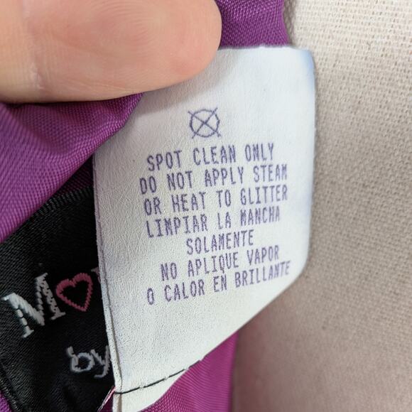 Vintage Morgan Co Prom Dress Maxi Gown 6 Purple Y2K Goth Whimsigoth 90S Floral - Picture 13 of 13